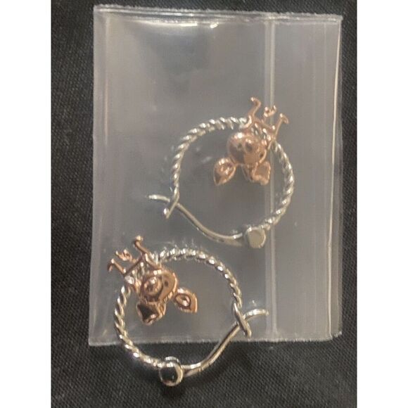 925 Jewelry - 925 Sterling Silver Earrings Pig 16x 17 Mm